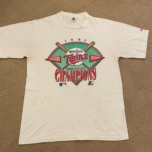 1991 Vintage Minnesota Twins AL Champions T-Shirt